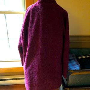 Fantastic teddy bear fabric coat.